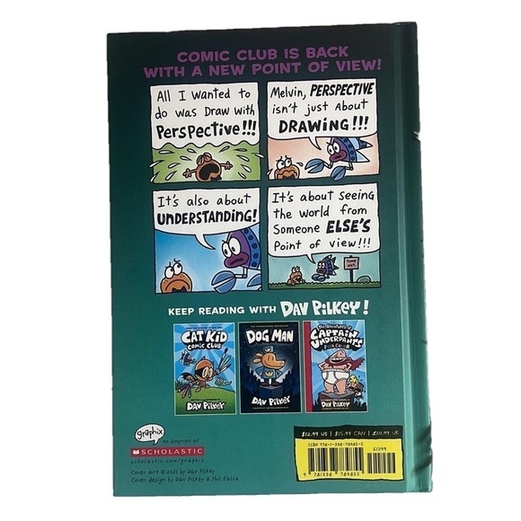CAT KID: “Comic Club Perspectives” by Dav Pilkey Hardcover First Edition 2021 - Picture 2 of 3